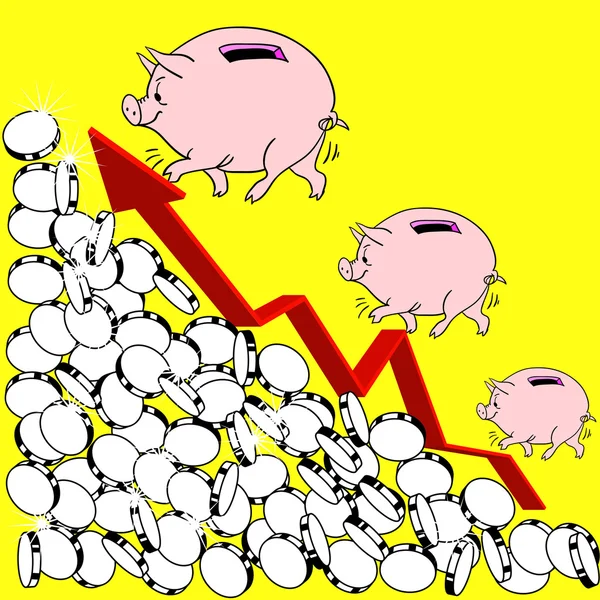 O crescimento financeiro Concept Illustration — Fotografia de Stock