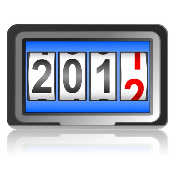2012 新的一年计数器. — 图库照片