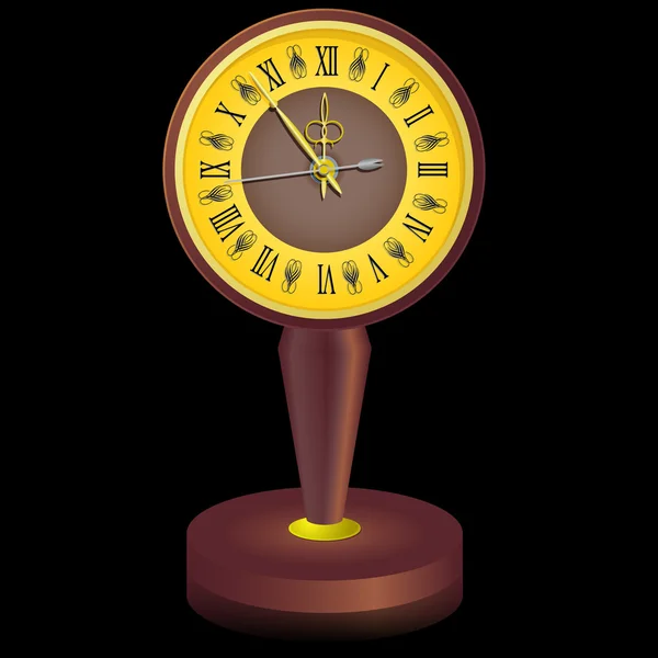 The vintage clock shortly before midnight. — Stock Photo, Image