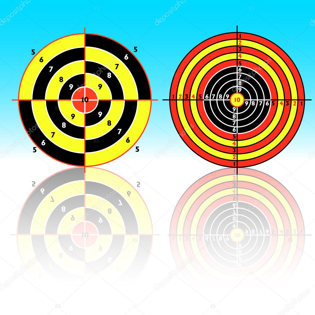 Targets for practical pistol shooting — Stock Photo © aarrows 7802691