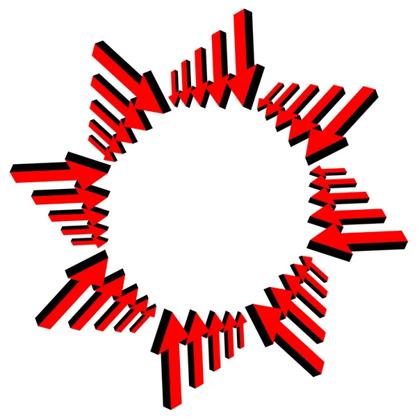 Set di frecce rosse — Foto Stock