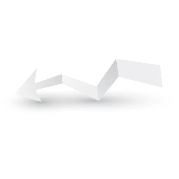 Origami arrow paper illustration. — Stockfoto