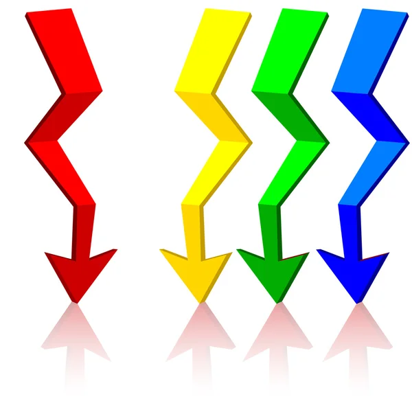 Origami arrow illustration. — Stock Photo, Image