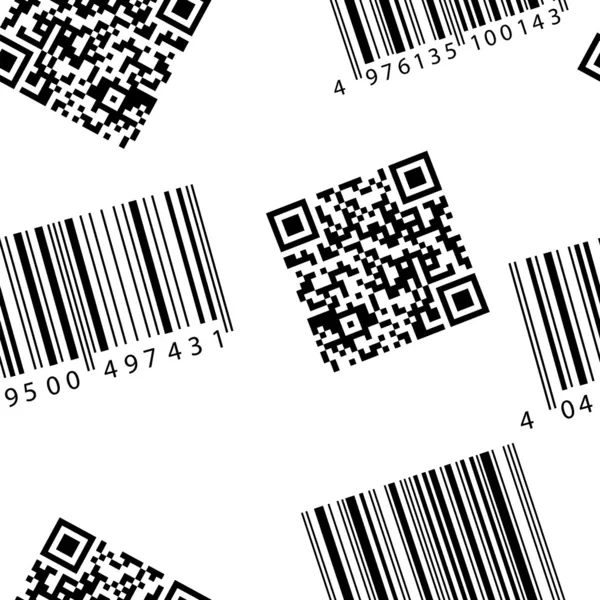 stock image Barcode and qr-code. Seamless wallpaper.