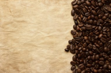 Grunge coffee background with copy space clipart