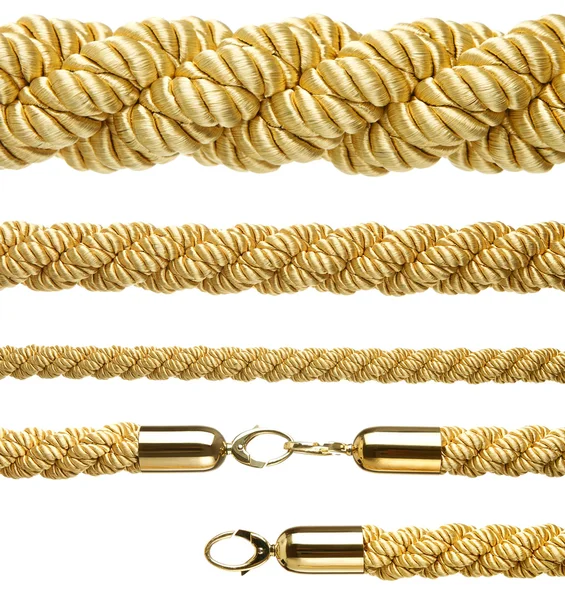 Set of "vip entrance" gold ropes — Stock Photo, Image