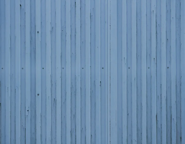 Eski mavi kargo konteyner doku — Stok fotoğraf