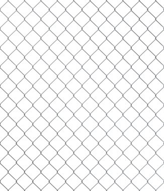 Beyaz sorunsuz chainlink çit