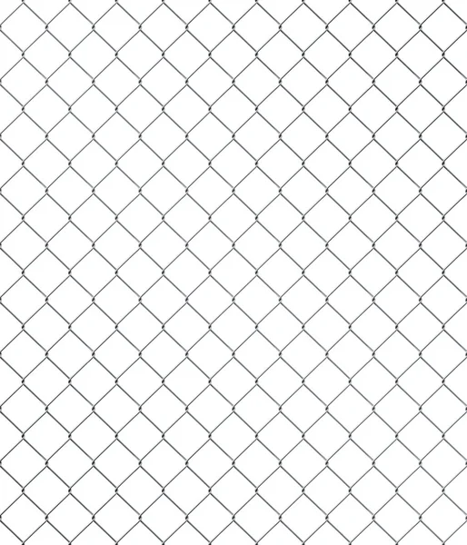 Бесшовный цепной забор на белом — стоковое фото