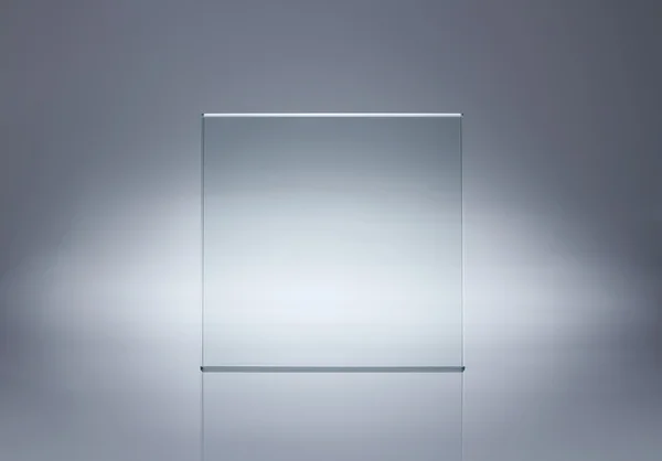 Lege glazen plaat met kopie ruimte — Stockfoto