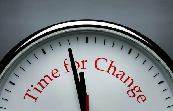 Tijd van verandering klok — Stockfoto