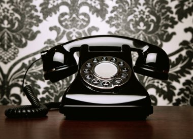 Vintage telephone clipart