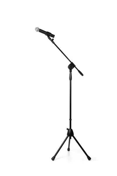 Microfone isolado em branco — Fotografia de Stock