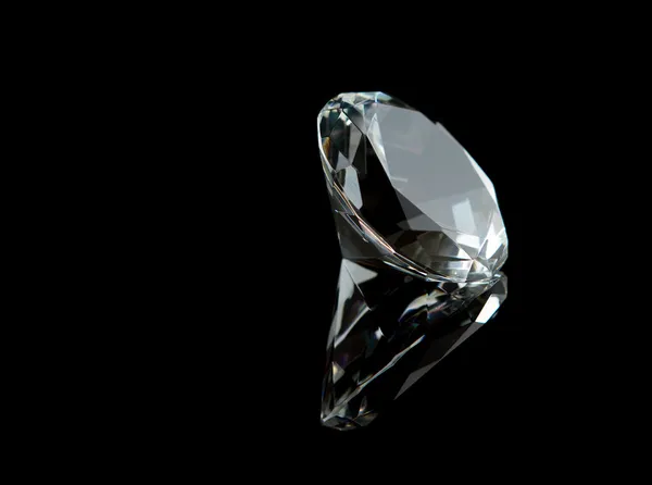 ブラックを基調としたダイヤモンド — ストック写真