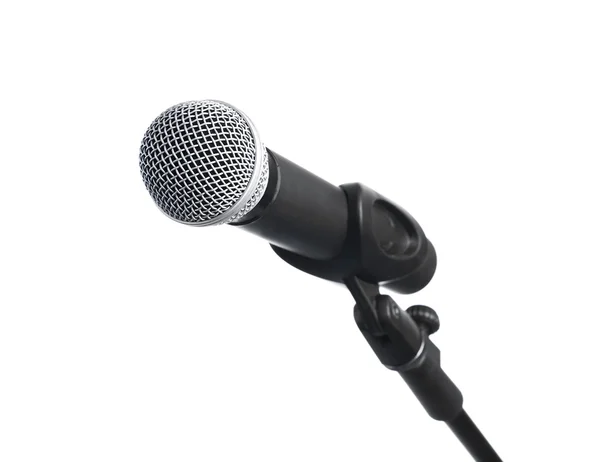 Mikrofon tezgahta — Stok fotoğraf