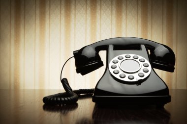 Vintage telephone clipart