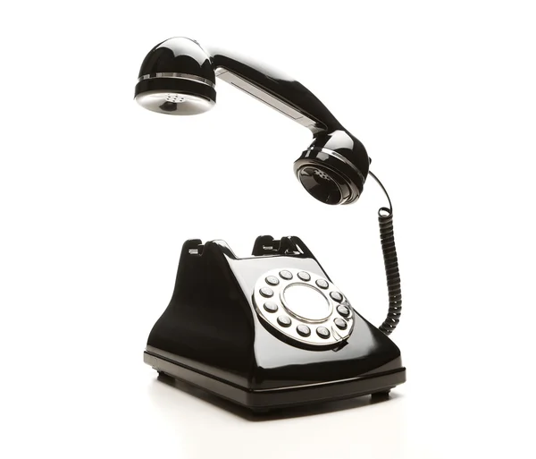 Telefone retro em fundo branco — Fotografia de Stock