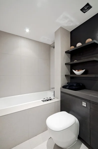 Сучасна ванна кімната деталей — стокове фото