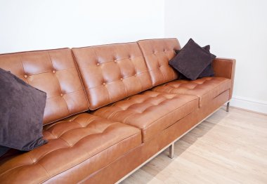 Leather sofa clipart