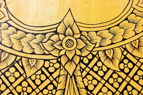 Тайська ілюстрації візерунку на золото — стокове фото