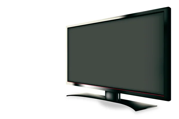 Телевізор сучасний широкий екран — стоковий вектор