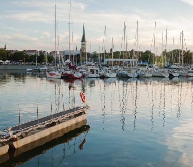 Bahriye Limanı tallinn '. Deniz gün kutlama.