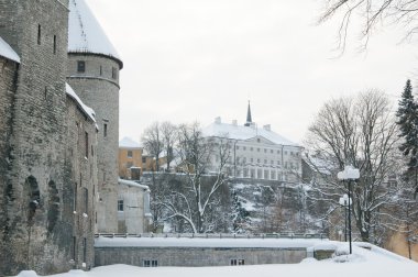 View of an old city in Tallinn. Estonia clipart