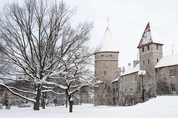 Vista de uma cidade velha em Tallinn. Estónia — Fotografia de Stock