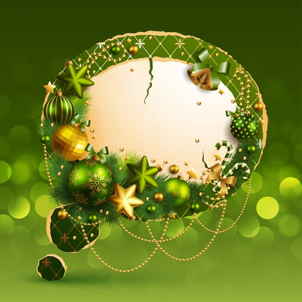 クリスマスヴィンテージバブル — ストックベクタ