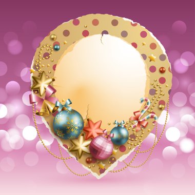 Christmas vintage bubble clipart