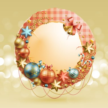 Christmas vintage bubble clipart