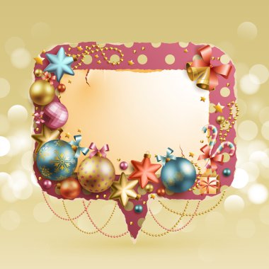 Christmas vintage bubble clipart