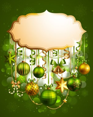 Christmas vintage bubble clipart