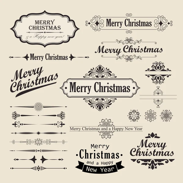 クリスマスのビンテージ デザイン — ストックベクタ
