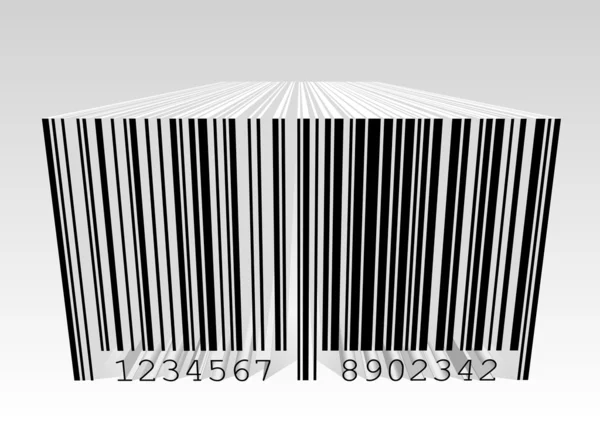 Código de barras 3D — Vector de stock