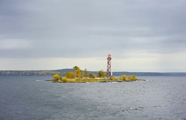 湖の灯台 — ストック写真