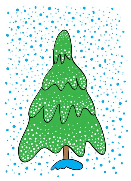 Soyut Noel ağacı — Stok Vektör