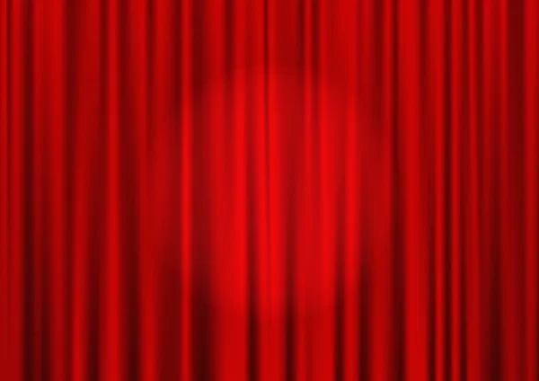 Vector cerrado cortina de teatro rojo — Archivo Imágenes Vectoriales
