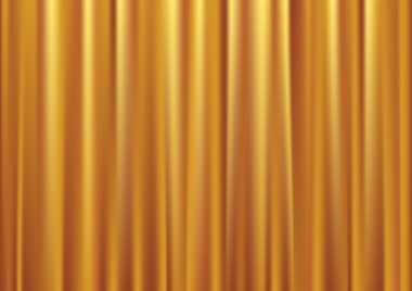 Vector gold curtain