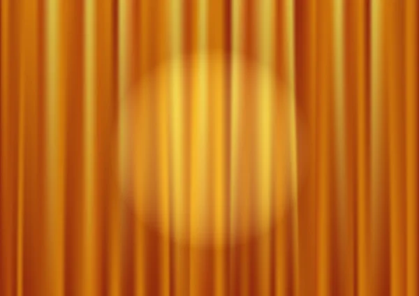 Vector gold curtain — Stock Vector