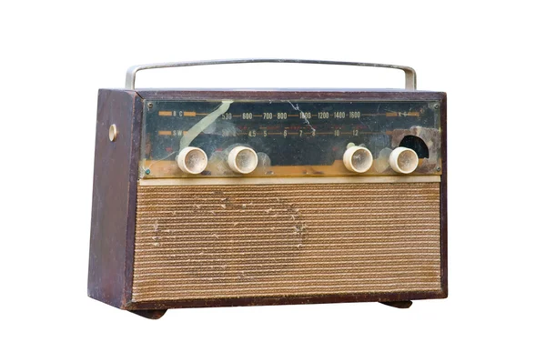 Урожай старомодний радіо — стокове фото