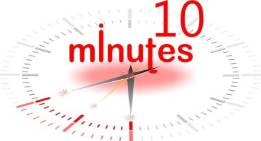 10 minutes clipart