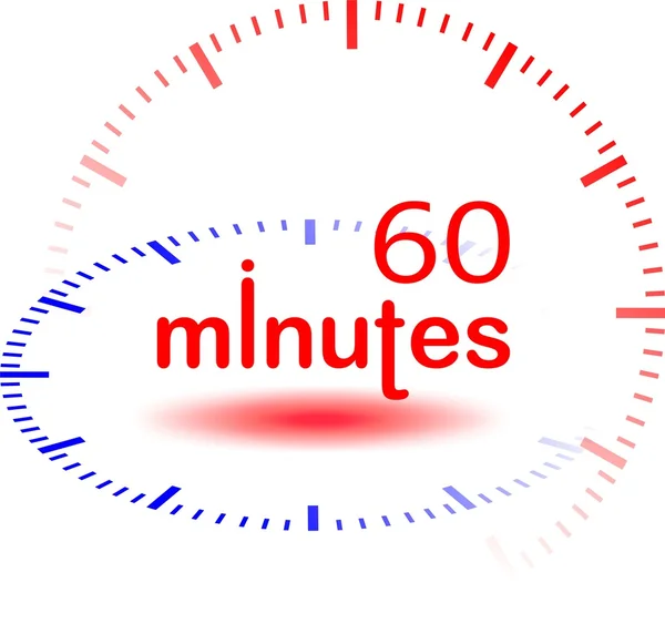 60 minutos — Fotografia de Stock