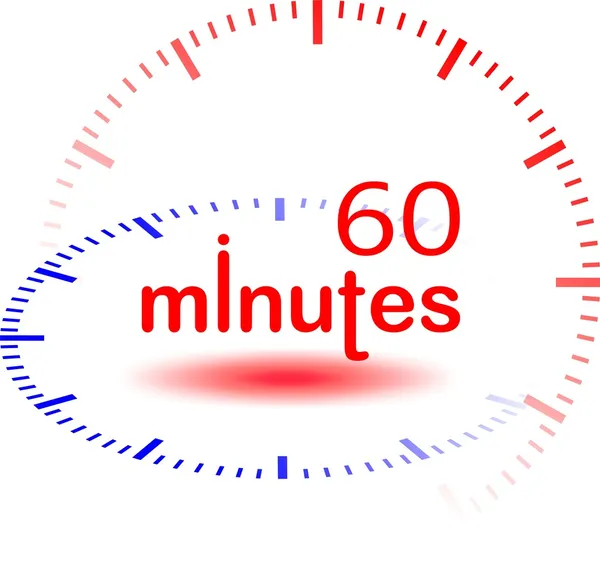60 minutos — Foto de Stock