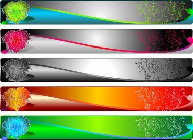 Banners set clipart