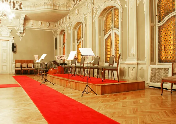 Baroque concert hall — Stock Photo, Image