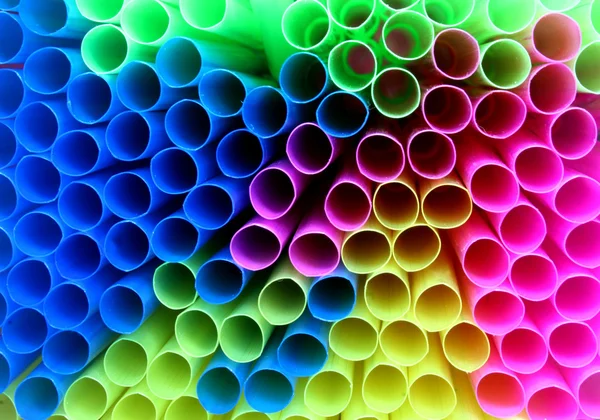 stock image Colorful straws