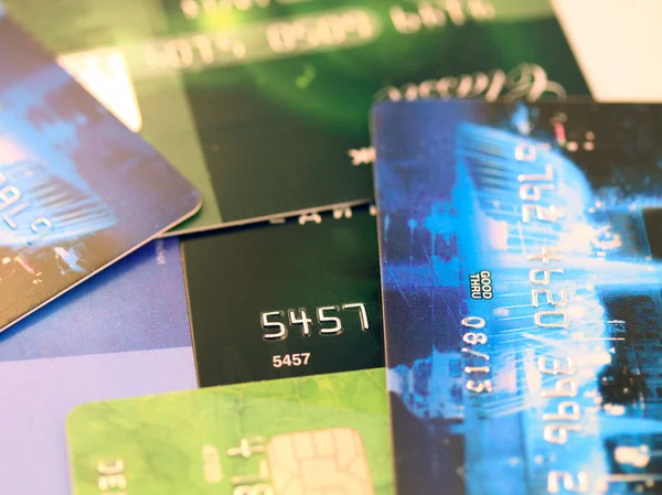 Credit cards financial background — Stock Photo, Image