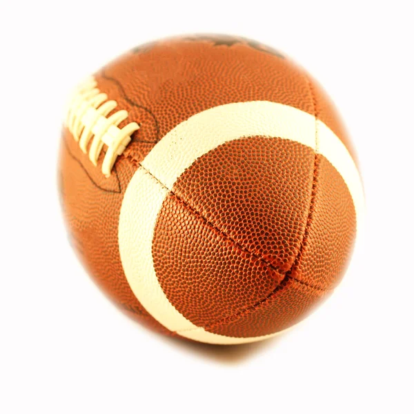 Вид на мяч для американского футбола — стоковое фото