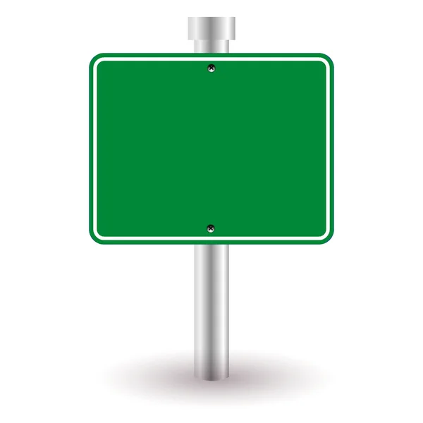 Пусту зелену знак — стоковий вектор